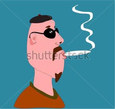 个性香烟男    