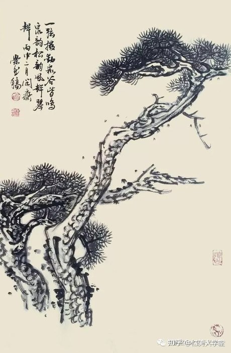 相关搜索 国画松树画法大全 国画松树枝干画法 霍春阳写意花鸟图片