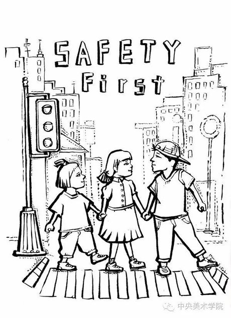 学生画安全:交通安全主题作品展举办