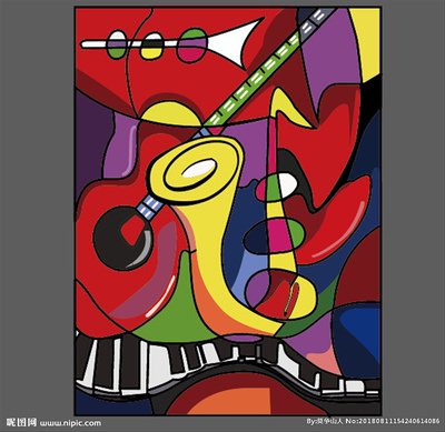 毕加索抽象画音乐设计图__绘画书法_文化艺术_设计图库_昵图网nipic.