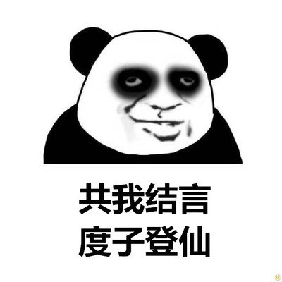 熊猫头修仙逼格版表情包