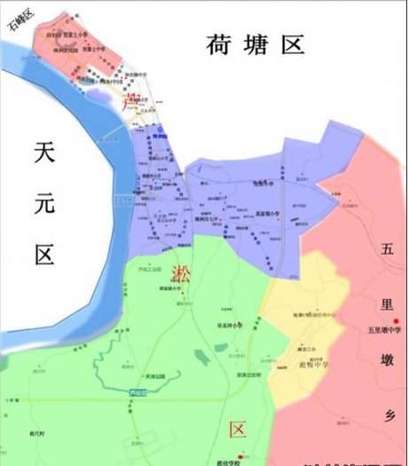 株洲 芦淞区学区划片区域说明明细及详细划分分