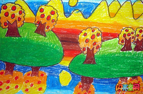 秋天的图画简笔画 画秋天的图画简笔画 六年级画秋天的图画 二年级画