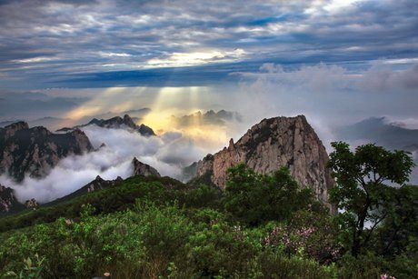 祖山风景区手抄报