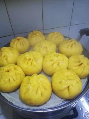 南瓜包馅的制作方法