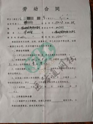 劳动合同怎么填写