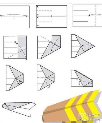 折纸飞机飞得最远的折法
