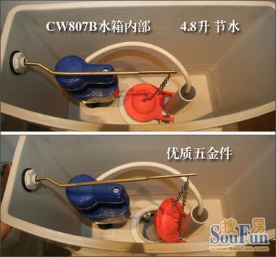 马桶调节水位图解