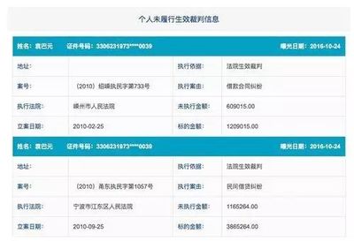 全国被执行人信息网
