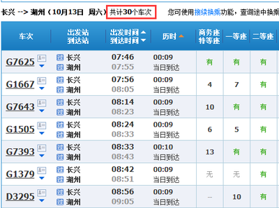 湖州到上海高铁时刻表