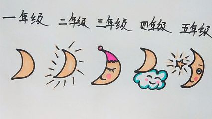 小学生画月球