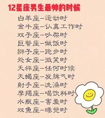什么星座最帅