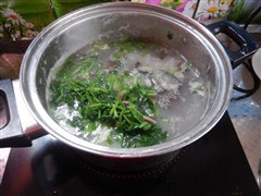 菠菜猪血粥的做法大全家常