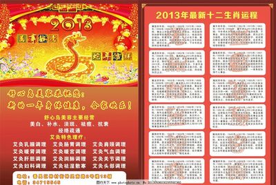 2013运程 十二生肖运程