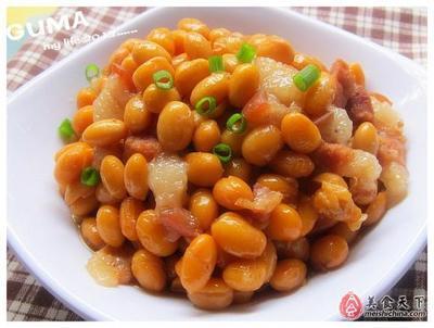 黄豆焖肉粒的做法大全家常