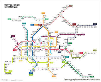 广州地铁高清全图