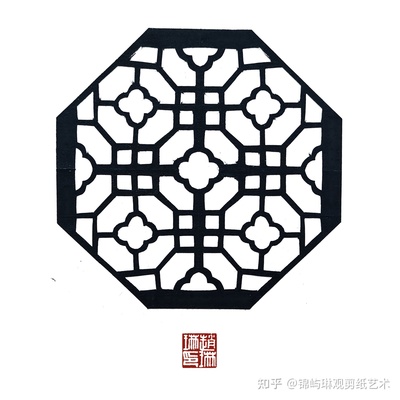 园林窗户纹样