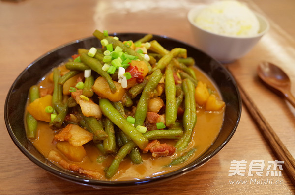 土豆炖豆角图片