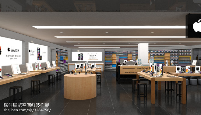 苹果旗舰店装修效果图