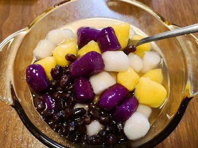芋圆奶茶的制作方法