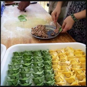 三色水饺制作方法