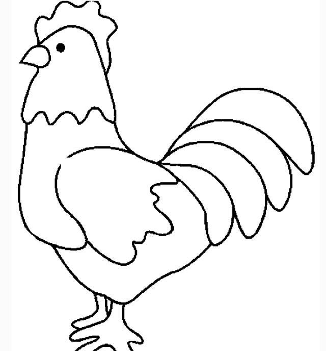育才简笔画儿童简笔画鸡的简单画法