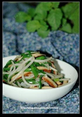 豆腐干炒菜