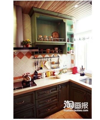 橱柜仿古做旧