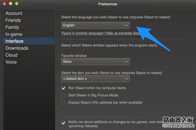 steam设置语言