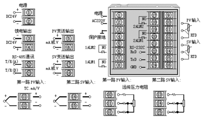 数字显示仪表接线