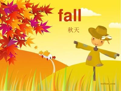 fall的英文单词