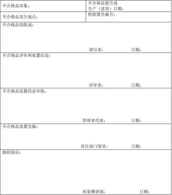 不合格报告单怎么写