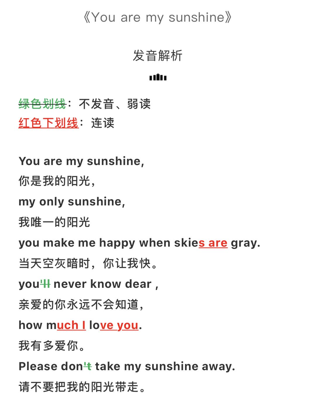 sunshine的发音怎么读