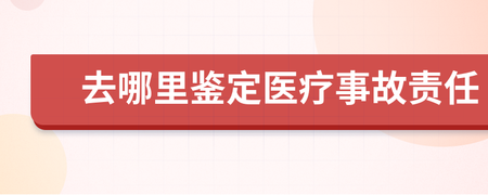 医疗事故去哪里鉴定