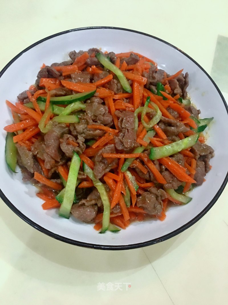 牛肉炒胡萝卜