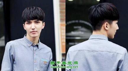 男生韩式发型锅盖头