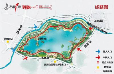 西湖公园地图