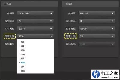 监控码率调多少