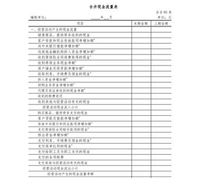 财务报表格式图片