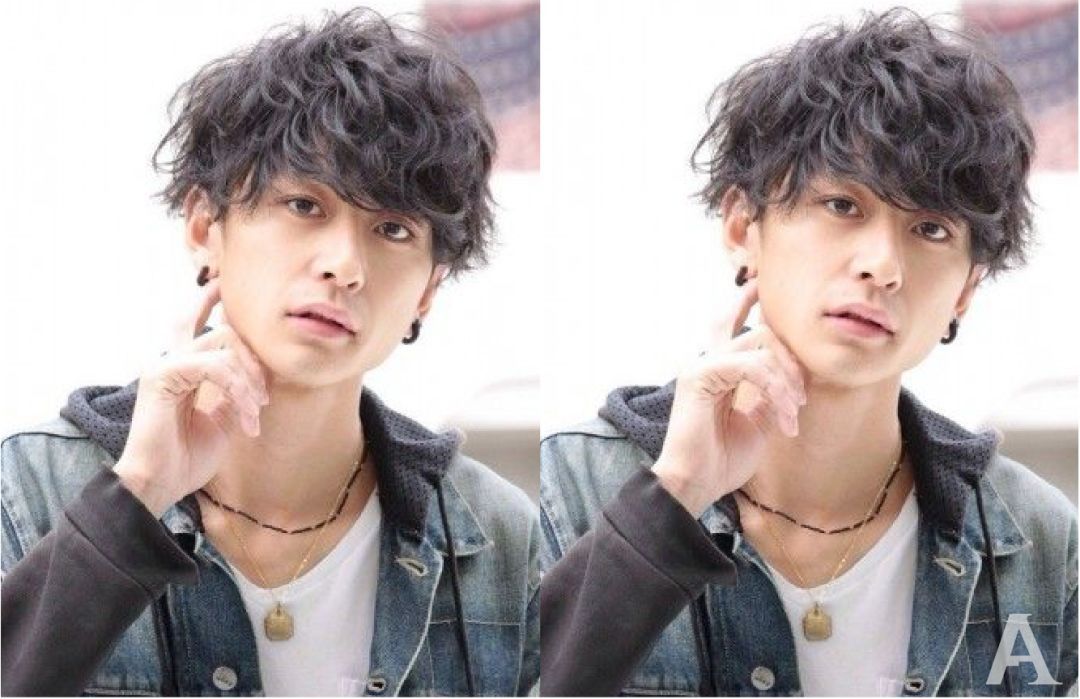 男烫发小卷