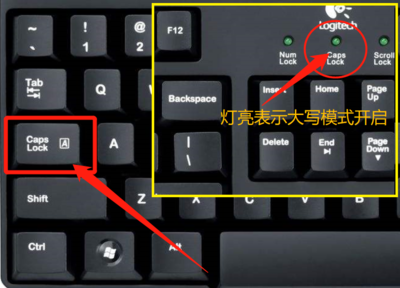 电脑键盘如何切换大小写