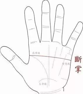 左手断掌的男人命运