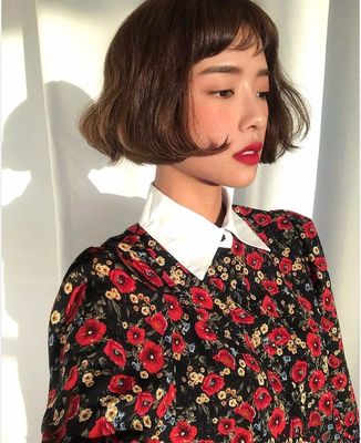 短刘海怎么卷