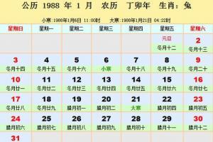 88年运势