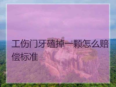 孩子门牙碰掉赔偿标准