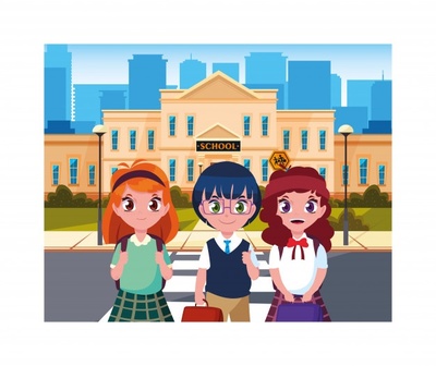 学校动漫图片素材-免费可商用-高清下载-快剪辑