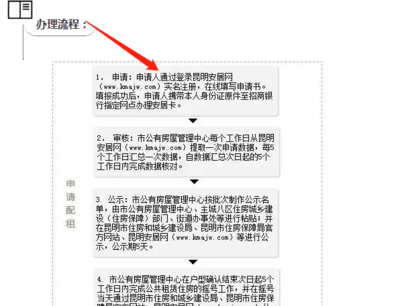 昆明公租房申请流程