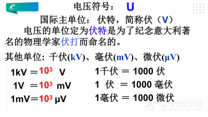 电压单位用基本单位是什么意思