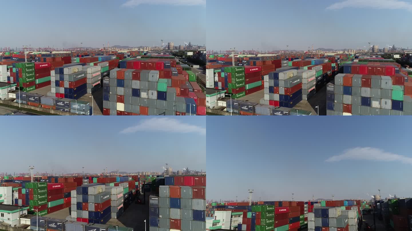 宁波货运码头废塑料