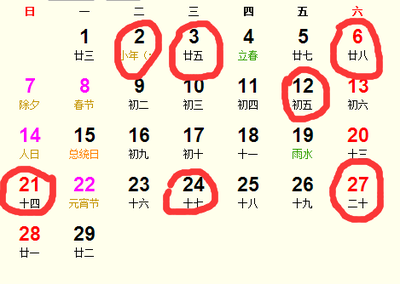 2016年2月13阴历是多少